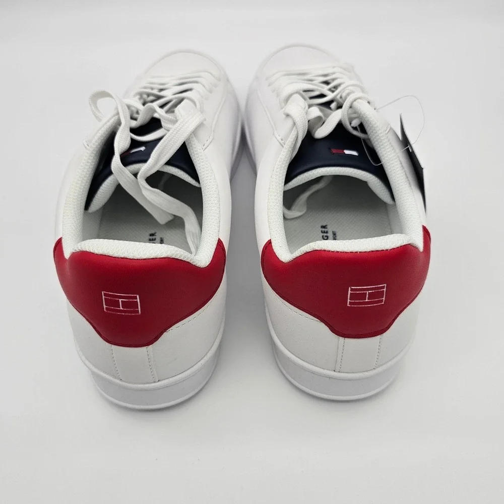 Tommy Hilfiger Mens Sneaker Jolix Lace Up Memory Foam Fashion White‎ Size 12M
